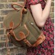 Canvas & Leather Olive and Tan Rucksack